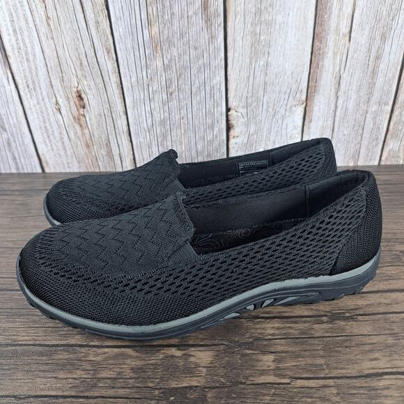 Skechers Reggae Fest 2.0 Willow Slip On Sneaker Women's Sz 6.5 Black Mesh (NWOB) - Picture 1 of 9